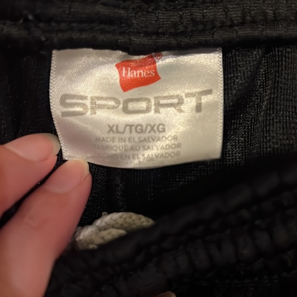 New with tags Hanes Black Athletic shorts - Picture 2 of 7